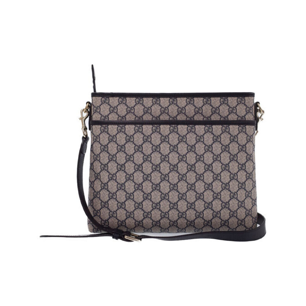 Gucci Crossbody GG Monogram Brown Plus Bag Flat Messenger
